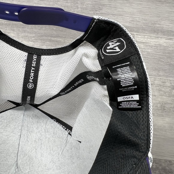 Minnesota Vikings '47 Brand Purple Downburst Hitch Rope Adjustable Hat NFL New - Picture 7 of 7